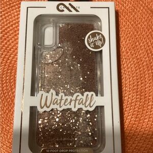 Case-Mate Gold Phone Case with Cosmic Splatter Design. iPhone XS Max